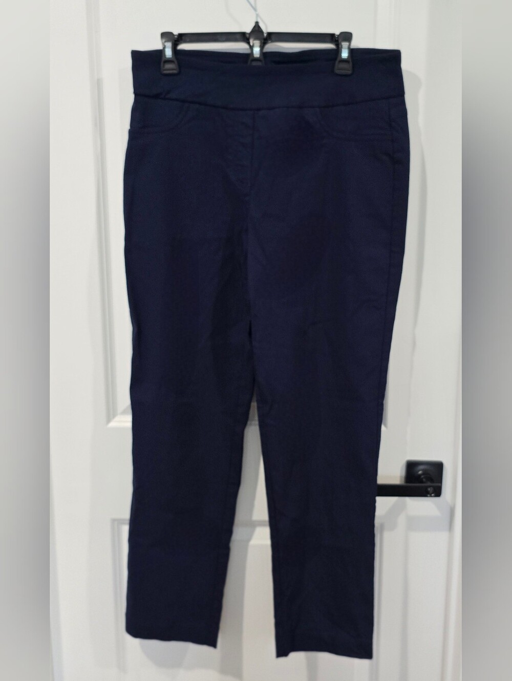 Ruby Rd Women's Stretch Pull On Millennium Pants Navy Blue - Size 12 NWOT
